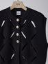 【 予約:2月上旬 】CUT OUT PATTERN VEST /Y261-91012